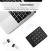 Bluetooth 5.1 Numeric Keypad 19 Keys Ergonomic Number Pads Battery
