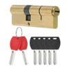 PATIKIL European Double Lock Cylinder, 100mm(37.5/10/52.5) Door Cylinder Lock with