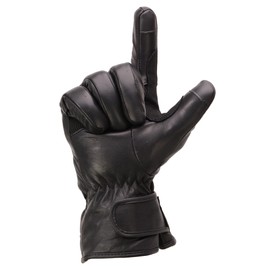 Milwaukee Leather Men's Waterproof Gauntlet Glove with Flex Knuckle (Medium)