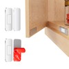 PHIXBEAR 2 Pairs Ultra-Thin Magnetic Cabinet Door Catch, No-Drill Adhesive