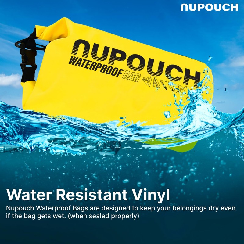 Nupouch Waterproof Dry Bag for Camping, Beach, Kayaking, Boating &