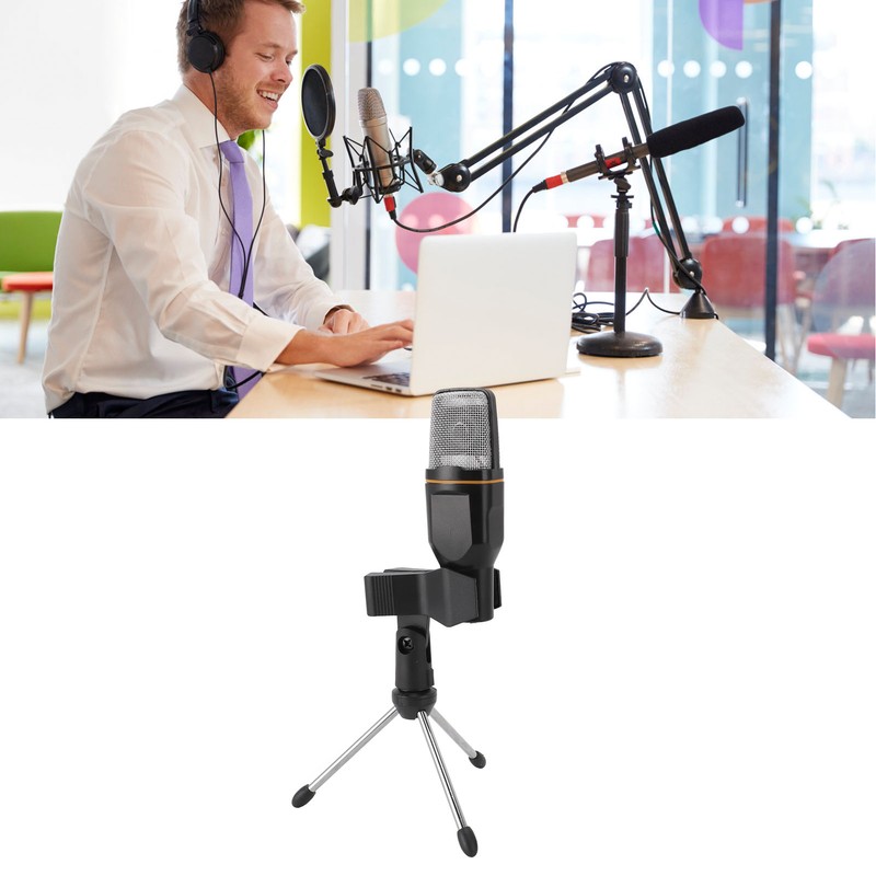 Wired Microphone Noise Reduction Versatile Cardioid Vocal Mic for Karaoke
