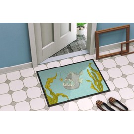 Caroline's Treasures BB8541MAT Frog Fish Indoor or Outdoor Mat 18x27, 18H X 27W, Multicolor