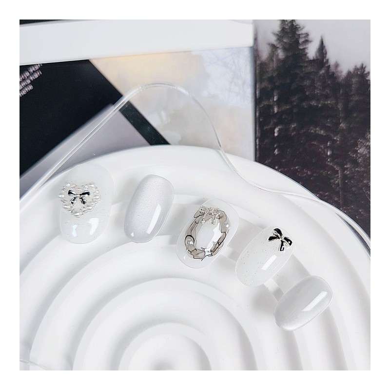 That winter❄️ Nail tip - short oval / 그 겨울❄️