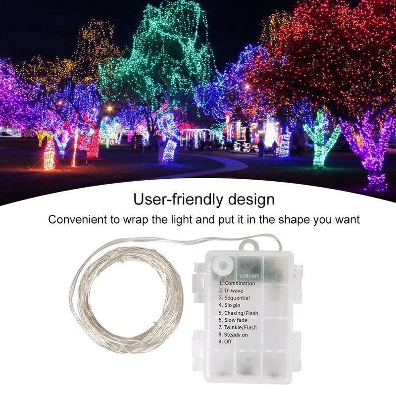 USB Copper Wire LED String Light with Remote Control for