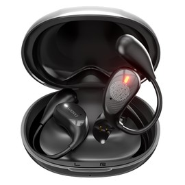 IAMJOY Language Translation Earbuds, 163 Two Way AI Translator Earbuds Language Translator OWS Earbuds Real Time 3-in-1 Online Translator Device with APP Fit iOS ＆ Android for Travel Business Learning