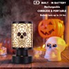 NOTOC Rechargeable Skull Table Lamp - Cordless Desk Lamp,3-Way Dimmable