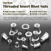 Mardatt 85Pcs SAE 304 Stainless Steel Rivet Nuts Rivnut Assortment