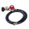 LUIXINFQIZZ 6FT Propane Regulator Adjustable, High Pressure Propane Regulator Hose