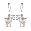 SVODEA Goat Earrings 925 Sterling Silver Animals Earrings Cute Animal