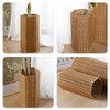 Alipis Woven Umbrella Stand for Entryway Freestanding Umbrella Holder Basket
