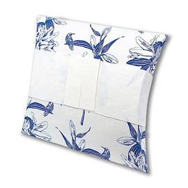 At Peace Memorials Journey Biodegradable Cremation Urn for Water/Earth Burial Adult 220 Cubic inches (Lily Blue)