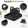 Pot Lid & Spoon Holder for Kitchen Counter – Multifunctional