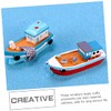 Operitacx 32 Pieces Mediterranean Fishing Boat Desktop Decor Modern Sculptures