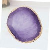 Minkissy 1pc Resin Manicure Palette Agate Display Plate for Nail