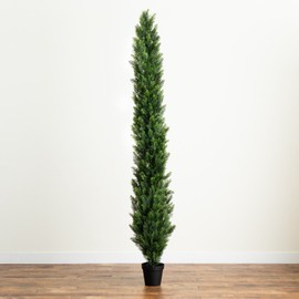 Better Homes & Gardens 9’ Topiary Cedar Pine Artificial Tree Home Decor UV Indoor/Outdoor