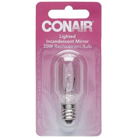 Conair Incandescent Mirror Replacement Bulb, 20W, Clear