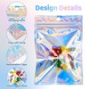 100 PCS Holographic Resealable Bags - RAINFLOW Small Holographic Bags