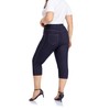 ELISS Women's Plus Size Jean Look Jeggings Stretch High Waisted