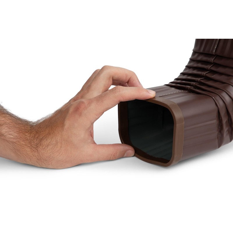 SpoutTrim | Downspout Cover | 3x4 | 2 Pack (Brown)