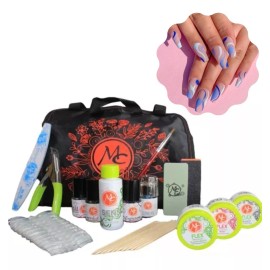 Mc Nails Kit Básico Principiante Estudio Uñas Acrílicas Mc Nails 16pz