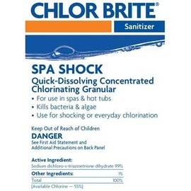 Leslie's Chlor Brite Sanitizer Spa Shock 2 Lbs - 3 Pack LPM 18754