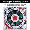 Medikaison Michigan Rummy Board Game Set Tripoley Game Felt Mat