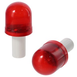 HOBBYIN 4 Pack Cone Round Red LED Traffic Cone Lights, ABS Polycarbonate Emergency Flashing Warning Light, for Traffic Safety and Emergencies