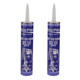 RecPro 1010 Non-Sag RV Lap Sealant | Caulk (2 Tubes) | Made in USA