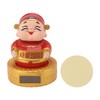 Cai Shen Statue Solar Power Shaking Head Vivid Decorative Chinese