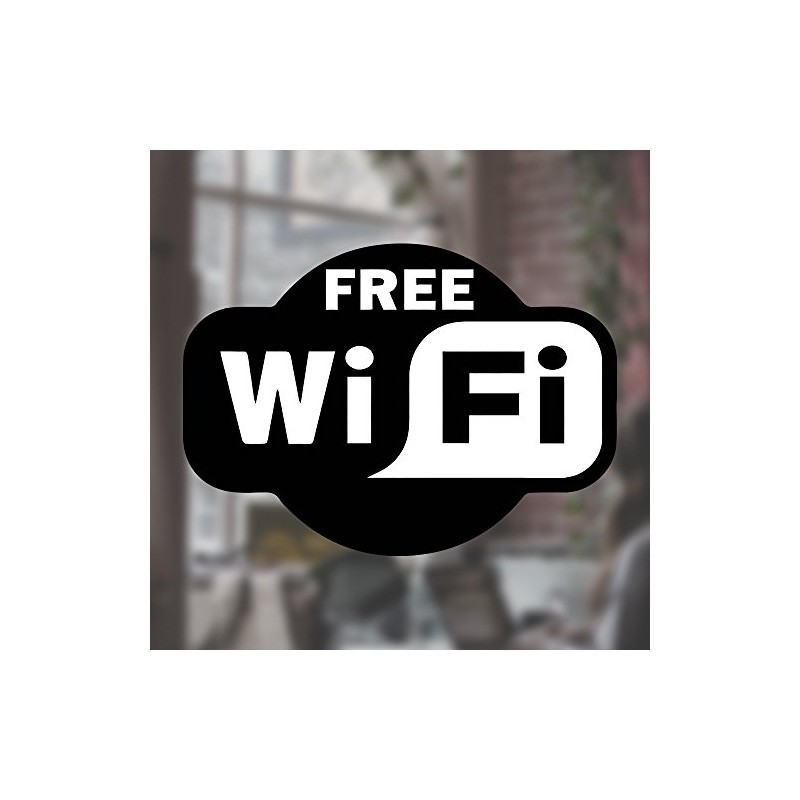Free WiFi Sticker Window Sign Vinyl Sticker Cafe Shop Salon