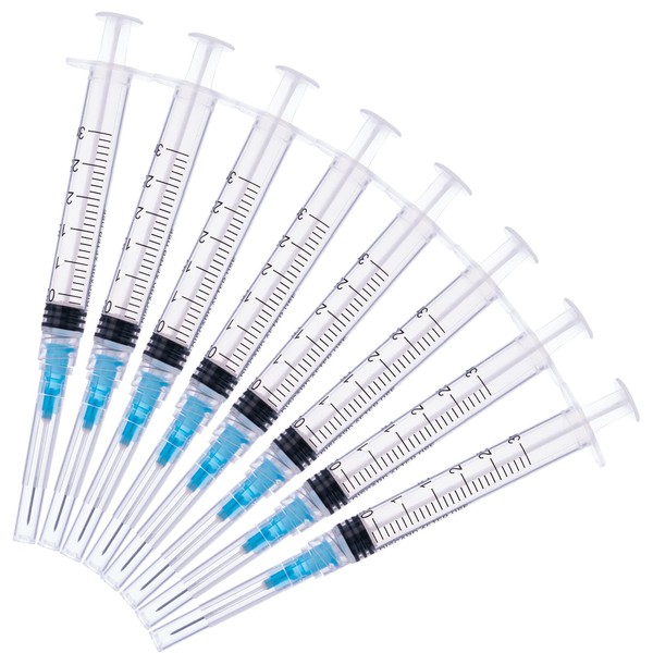 100 Pack 3ml/cc Plastic Tube Lab Dispensing Tools, Individually Packaged
