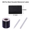 LENGll 300Pcs Waterproof & Reusable Chalkboard Labels - with 2