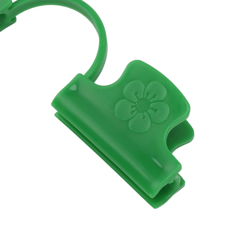 50Pcs Greenhouse Clamp PE Plastic 2 Head Plant Film Clamp