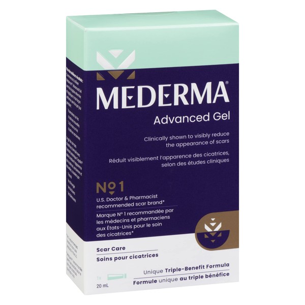 Mederma Advanced Scar Gel | Reduces the Appearance Of Old & New Scars | Facial Scars, Surgery Scars, Stretchmarks, Burns & Other Injuries | 20 ml