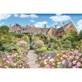 Epoch Company 1000 Piece Jigsaw Puzzle Overseas Landscape Cotswolds Flower Garden - England (50 x 75 cm) 09-057s 09-057s With Glue Spatula Included Tickets EPOCH