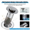Pop Up Bathroom Sink Drain Strainer Hair Catcher, Drain Strainer