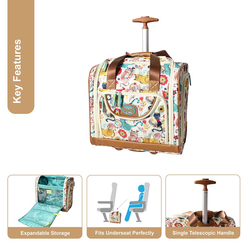 Lily Bloom Designer 15 Inch Carry On - Weekender Overnight