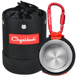 Chyaidach Small Tool Pouch with Steel Lining & Carabiner | Belt Loop Tool Pouches for Nails, Screws | Fits All Belts, Backpack & Bag | Ideal for Carpenter, Electrician, Contractor