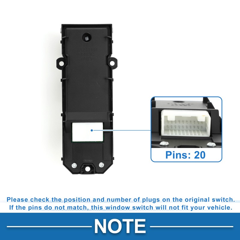 A ABSOPRO Power Window Switch No.840400E040 Front Left Driver Side