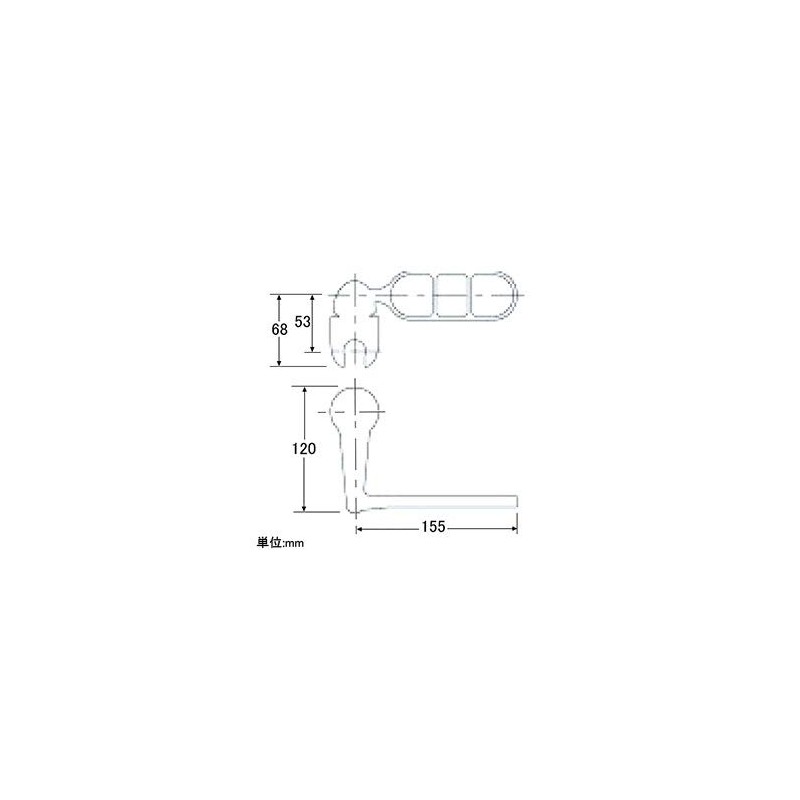 Kakudai 353-621-W Rear Shower Holder Hook, Adjustable Angle