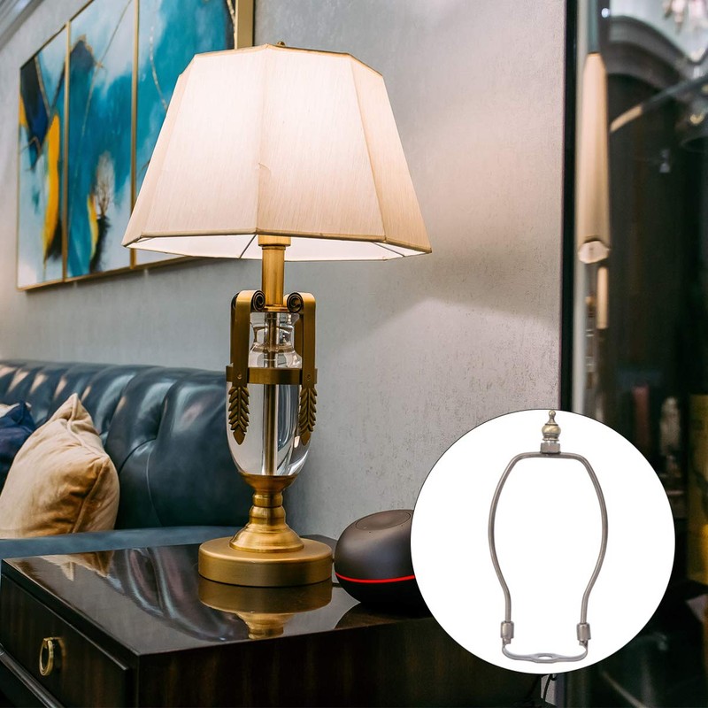 OSALADI Lamp Shade Harps Holder, 7 inch Horn Frame Lampshade