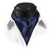 HISDERN Ascot - Corbata para hombre, diseño floral, cachemira, lunares,