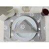 Ragged Rose Christmas Place mats, Cotton, Silver Grey, 36 x