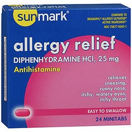 Sunmark Allergy Relief Minitabs - 24 Tablets