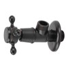 Solid Brass Angle Stop Valve Retro Thickened Cold Hot Triangle