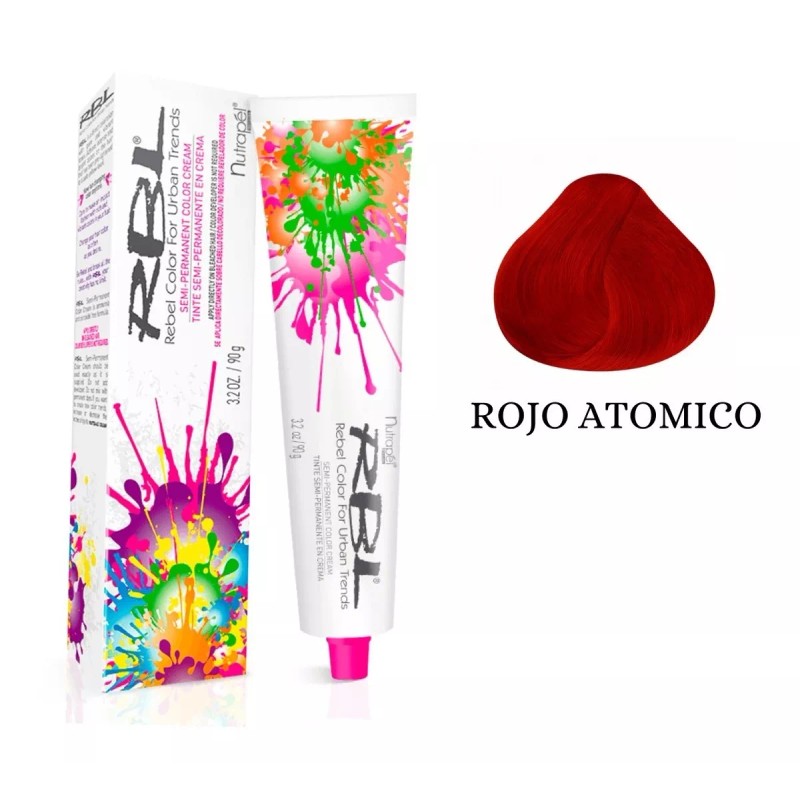 Nutrapel Rbl Tinte Profesional Semipermanente Fantasía Gama Roja 90g