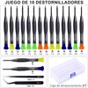Juego de Destornilladores, 18 Pcs Kit de Desarmadores Magnéticos Pequeños