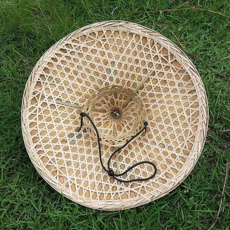 Z-ONE Rice Hat Chinese Cantonese Traditional Bamboo Hat Dia. 20.5"