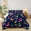 lneffble Dinosaurs in Space Full Comforter Set，Full Size Bedding Set